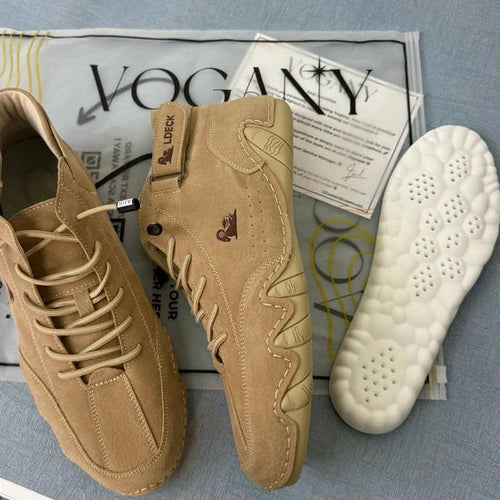 Chaussures Orthopédiques Respirantes en Cuir Vegan Semelle Plateforme Confort